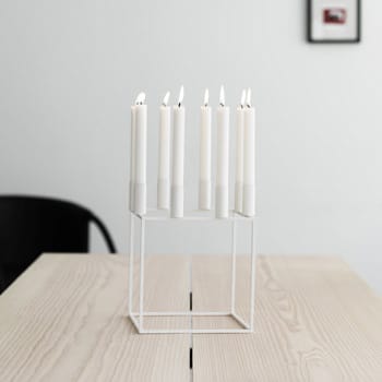 Kubus 8 キャンドル ホルダー, white Audo Copenhagen | オドー・コペンハーゲン