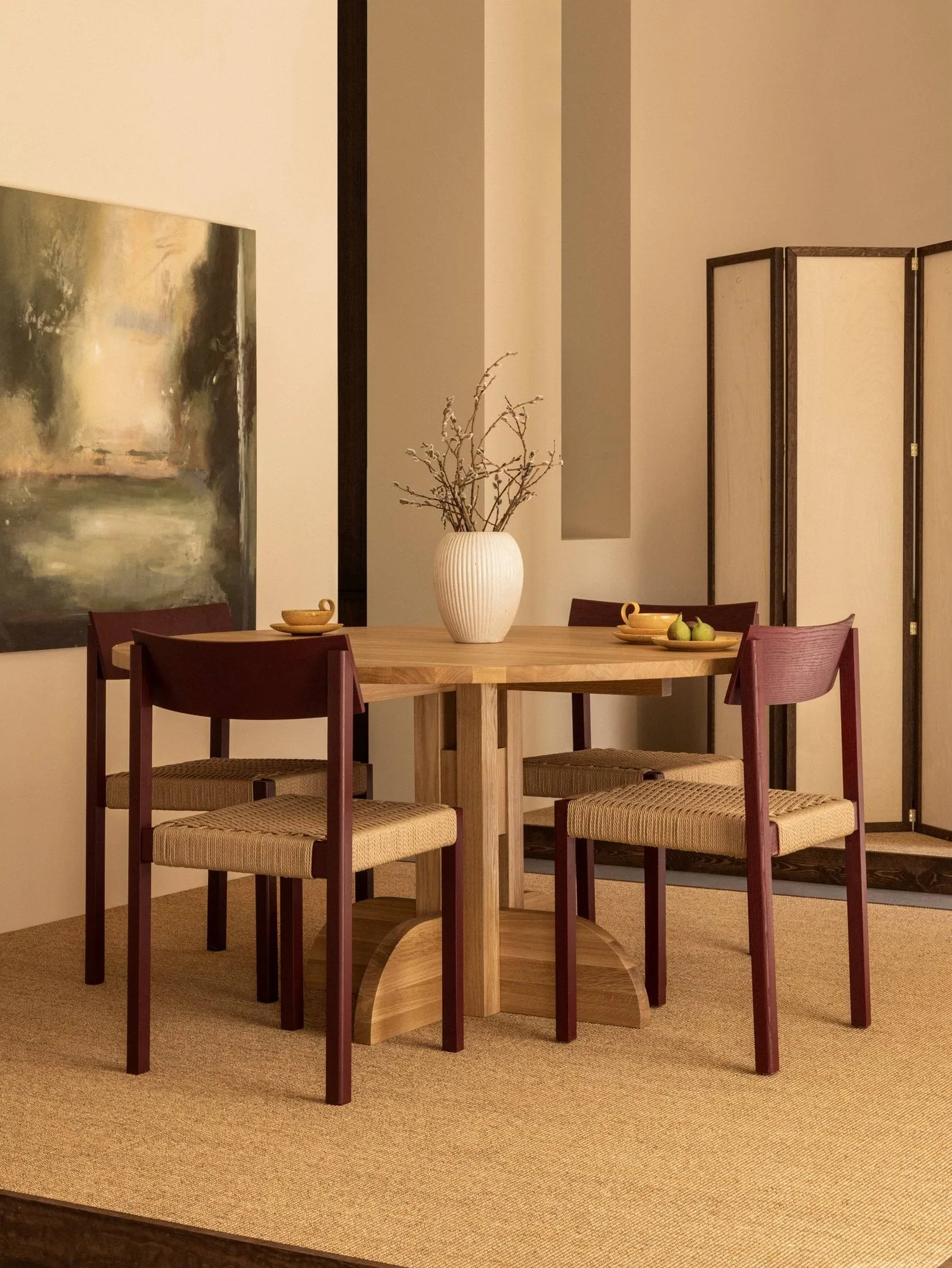 Mauro チェア, Black oak-natural braided seat Audo Copenhagen | オドー・コペンハーゲン