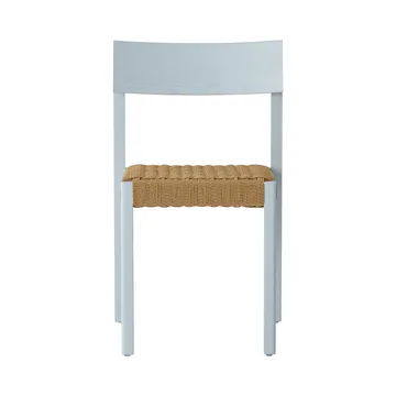 Mauro チェア - Linen blue oak-natural braided seat - Audo Copenhagen | オドー・コペンハーゲン