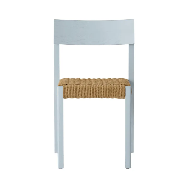 Mauro チェア - Linen blue oak-natural braided seat - Audo Copenhagen | オドー・コペンハーゲン