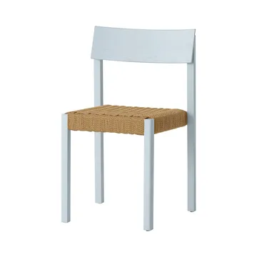 Mauro チェア - Linen blue oak-natural braided seat - Audo Copenhagen | オドー・コペンハーゲン