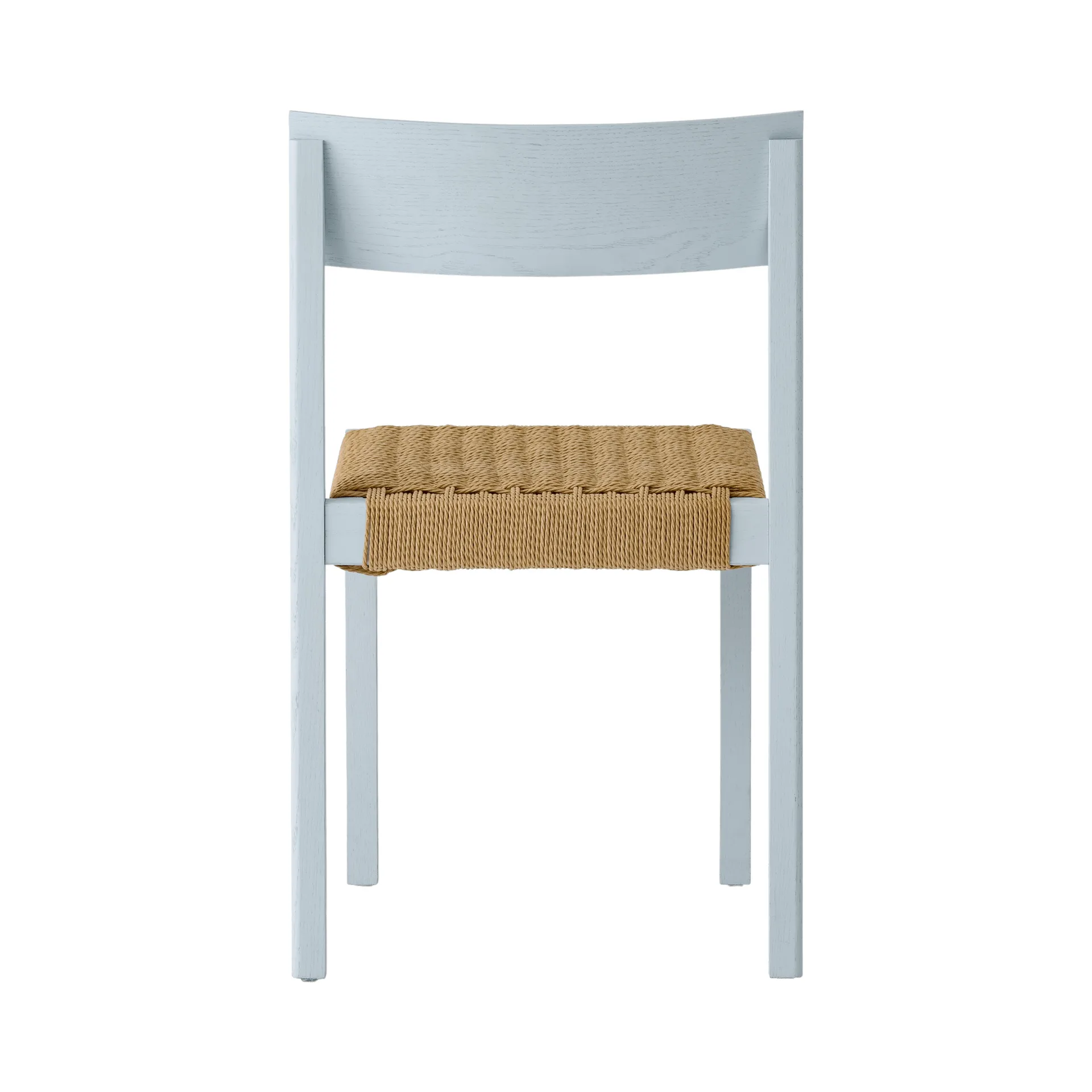 Mauro チェア, Linen blue oak-natural braided seat Audo Copenhagen | オドー・コペンハーゲン