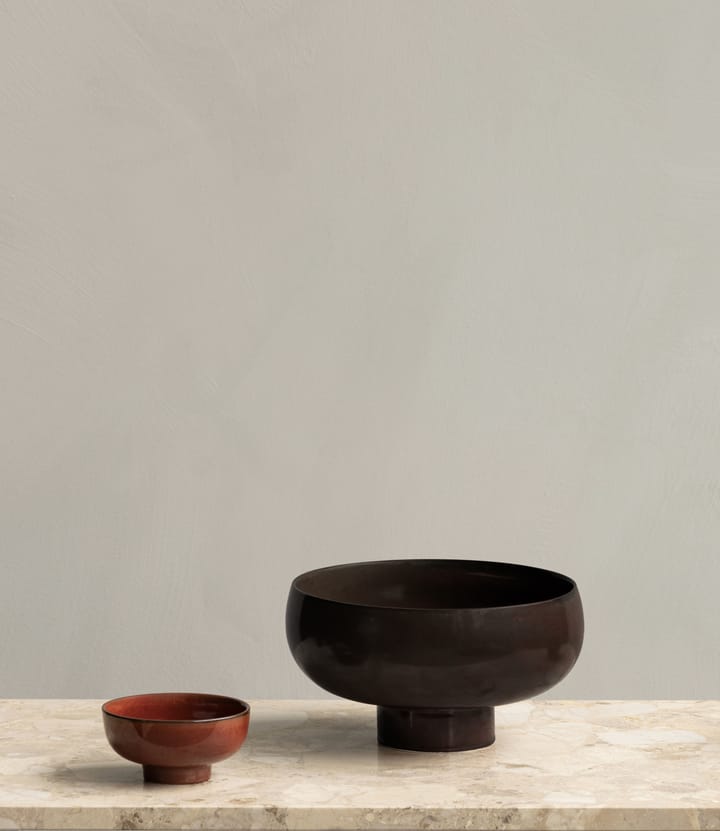 New Norm ボウル 脚付き Ø12 cm, Red glazed Audo Copenhagen | オドー・コペンハーゲン