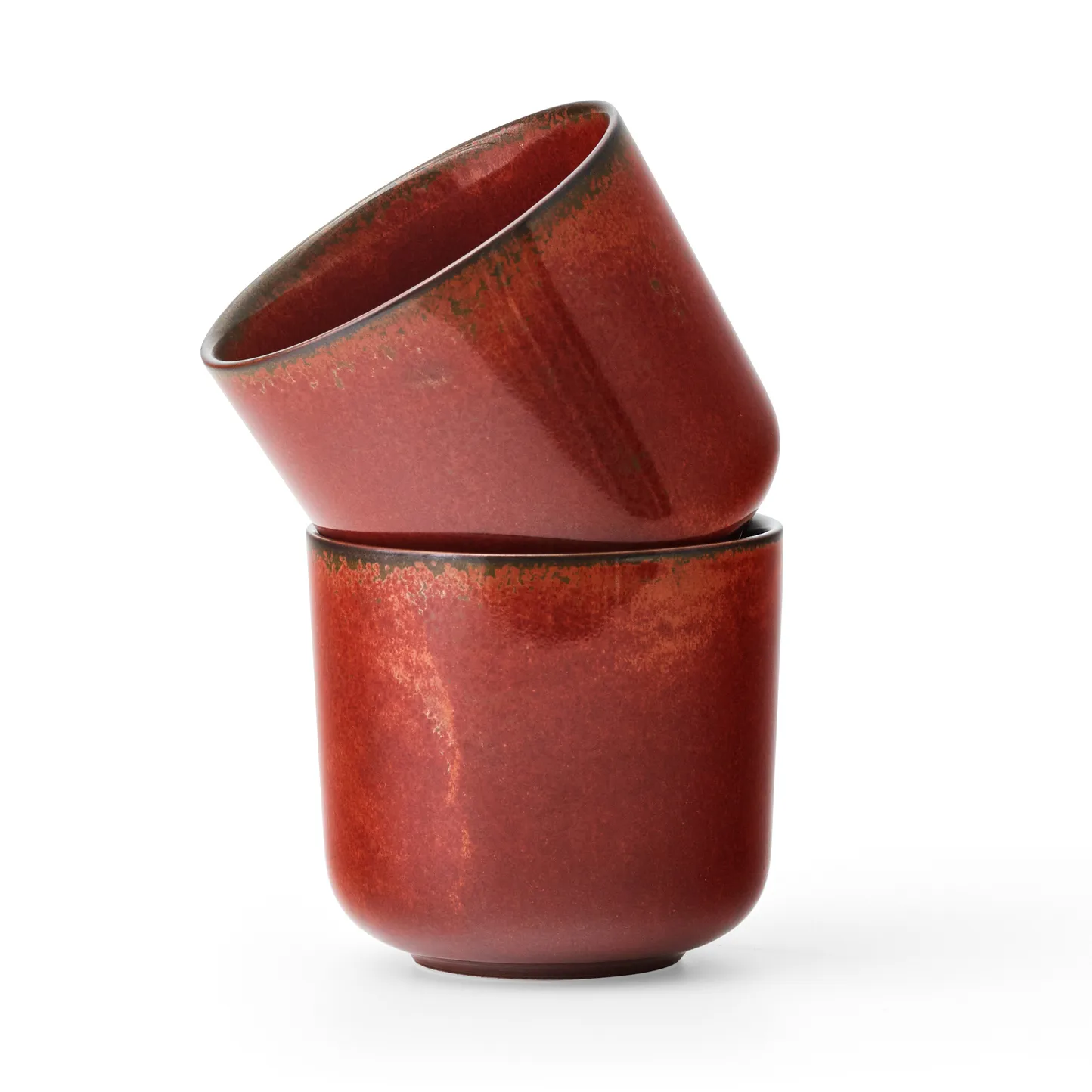 New Norm カップ 26 cl 2個セット, Red glazed Audo Copenhagen | オドー・コペンハーゲン