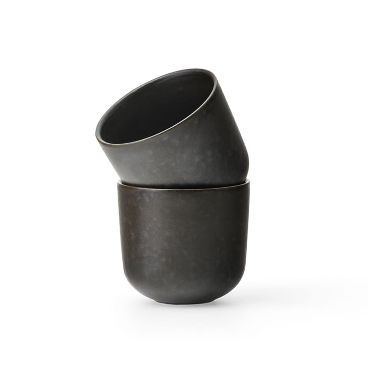 New Norm エスプレッソカップ 8.5 cl 2個セット, Dark glazed Audo Copenhagen | オドー・コペンハーゲン