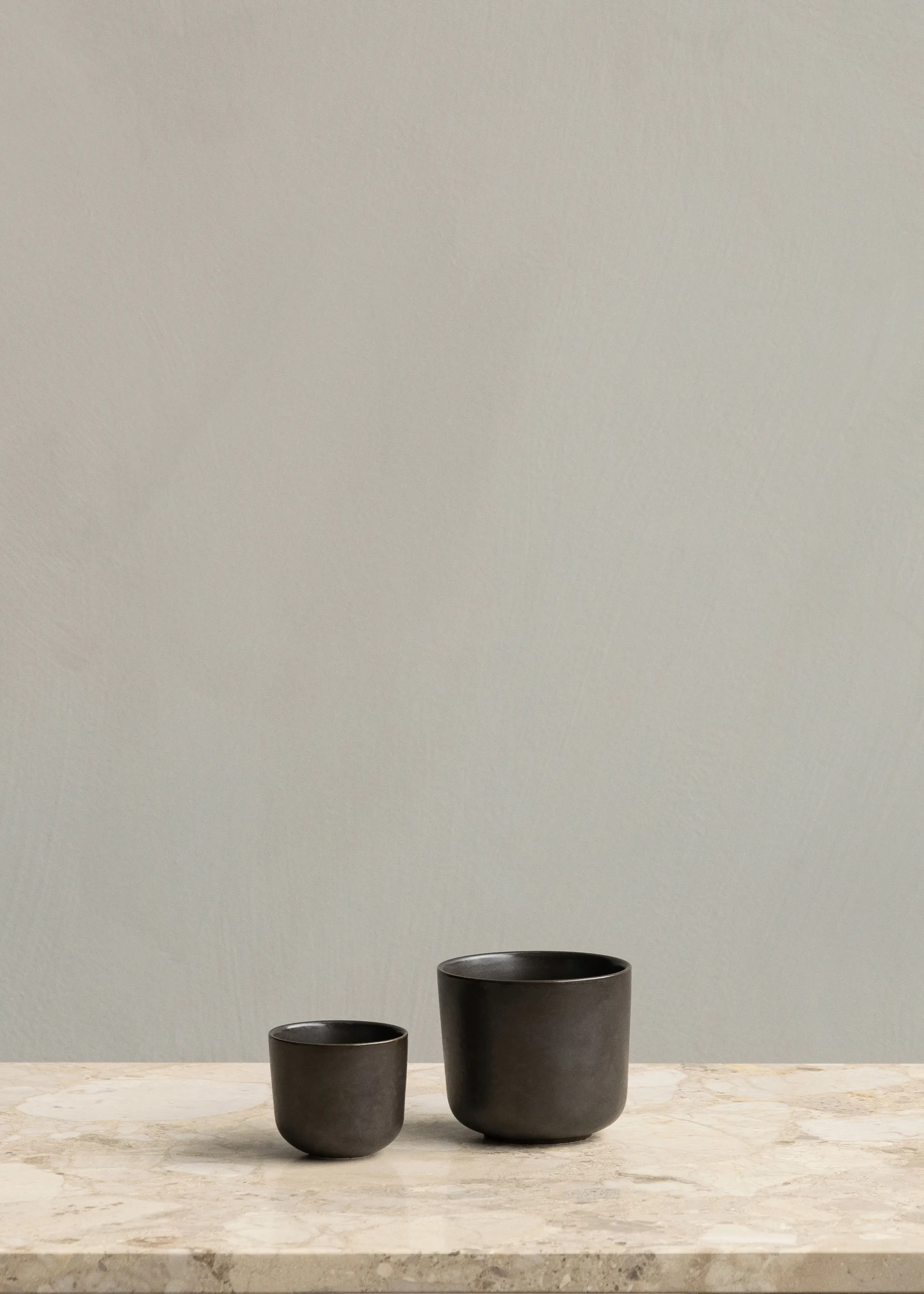 New Norm エスプレッソカップ 8.5 cl 2個セット, Dark glazed Audo Copenhagen | オドー・コペンハーゲン