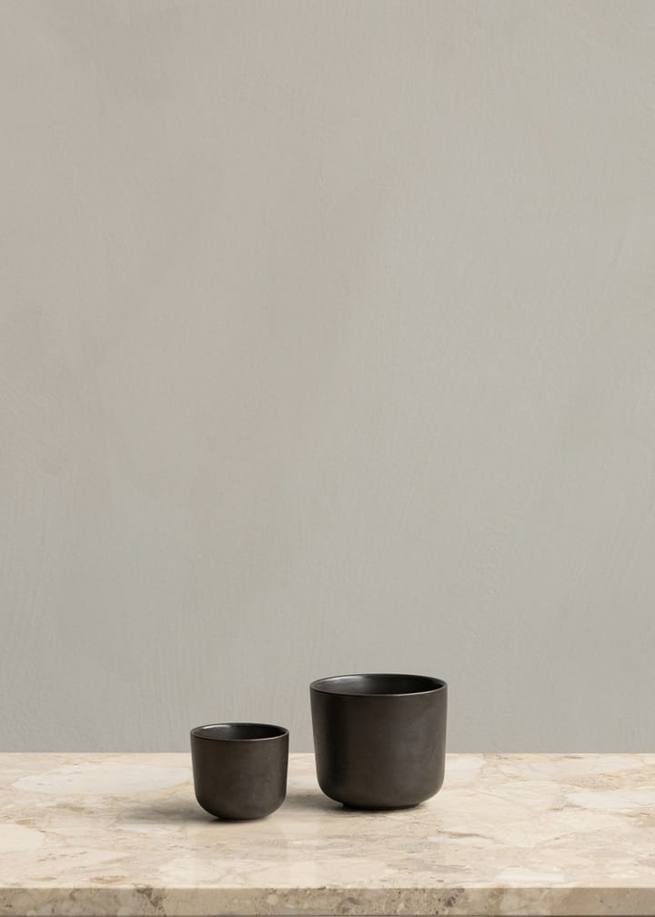 New Norm エスプレッソカップ 8.5 cl 2個セット, Dark glazed Audo Copenhagen | オドー・コペンハーゲン
