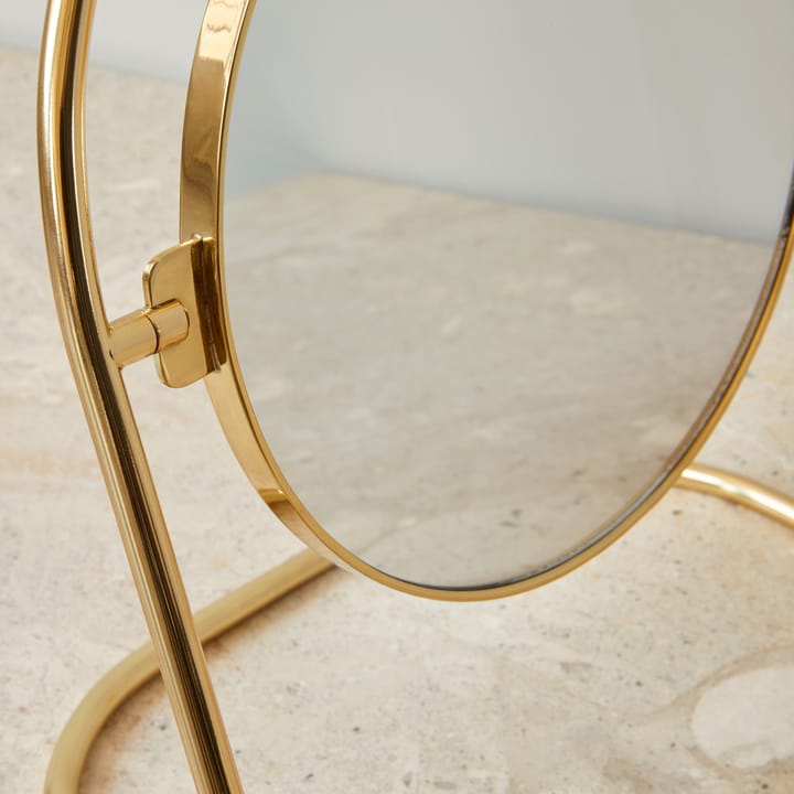 Nimbus テーブル ミラー 25 cm, Polished brass Audo Copenhagen | オドー・コペンハーゲン