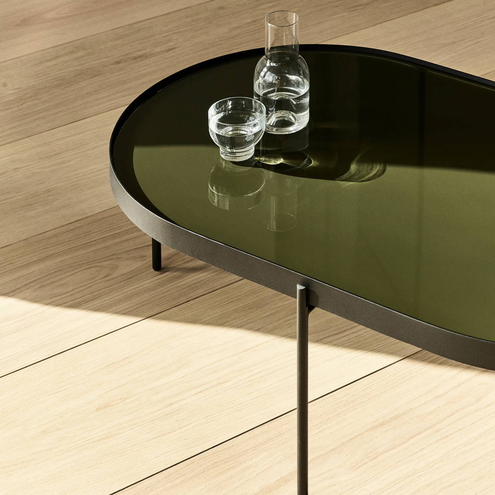 NoNo コーヒーテーブルL 59.5x96.5 cm, Black-dark green Audo Copenhagen | オドー・コペンハーゲン