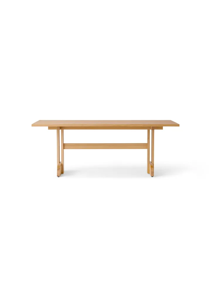 Puffin ダイニングテーブル オーク突板 ナチュラル - Natural oak veneer, 200x95 cm - Audo Copenhagen | オドー・コペンハーゲン