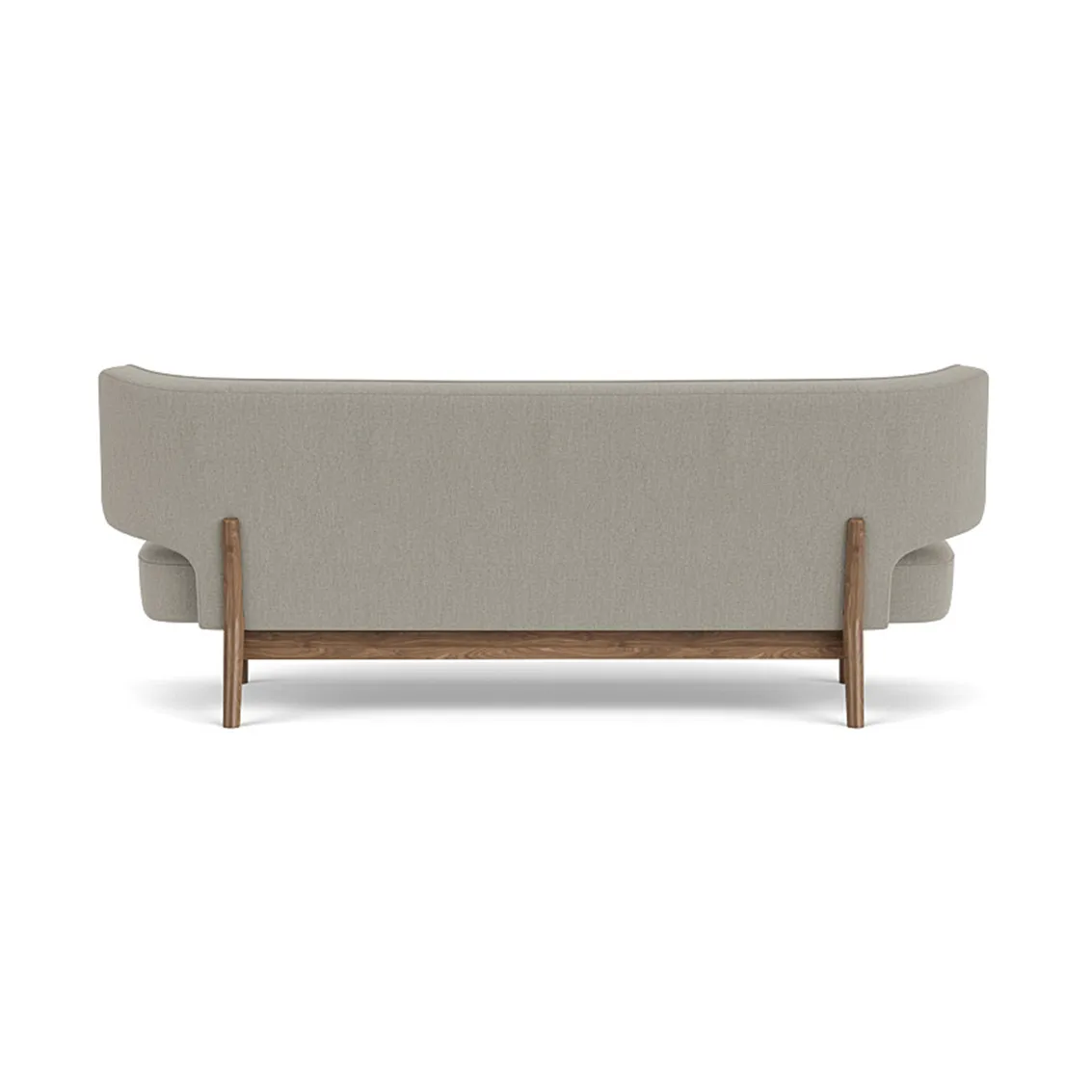 Radiohus ソファ フル張り RE-WOOL PC1T Global HR ボタン 4本脚ベース, Re-wool 218-walnut, leather buttons, 2-seater Audo Copenhagen | オドー・コペンハーゲン