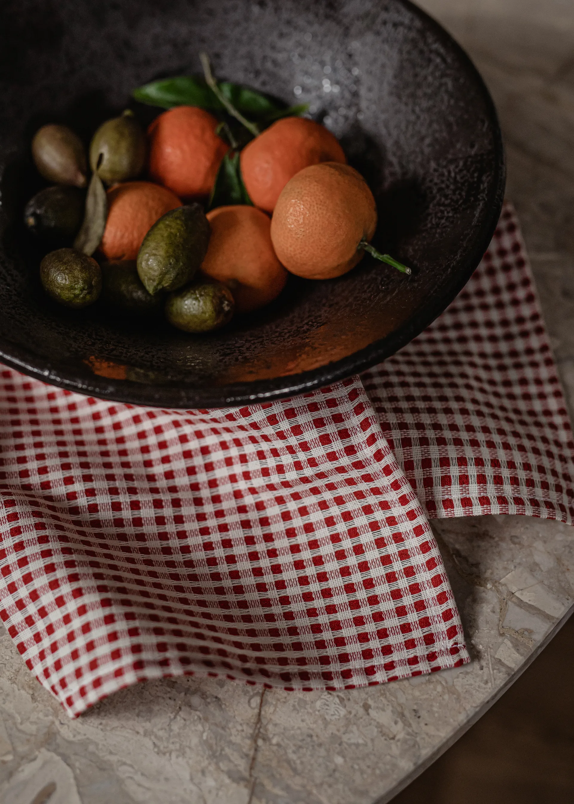 Troides キッチンタオル 40x67 cm 2パック, Burnt sienna-white Audo Copenhagen | オドー・コペンハーゲン