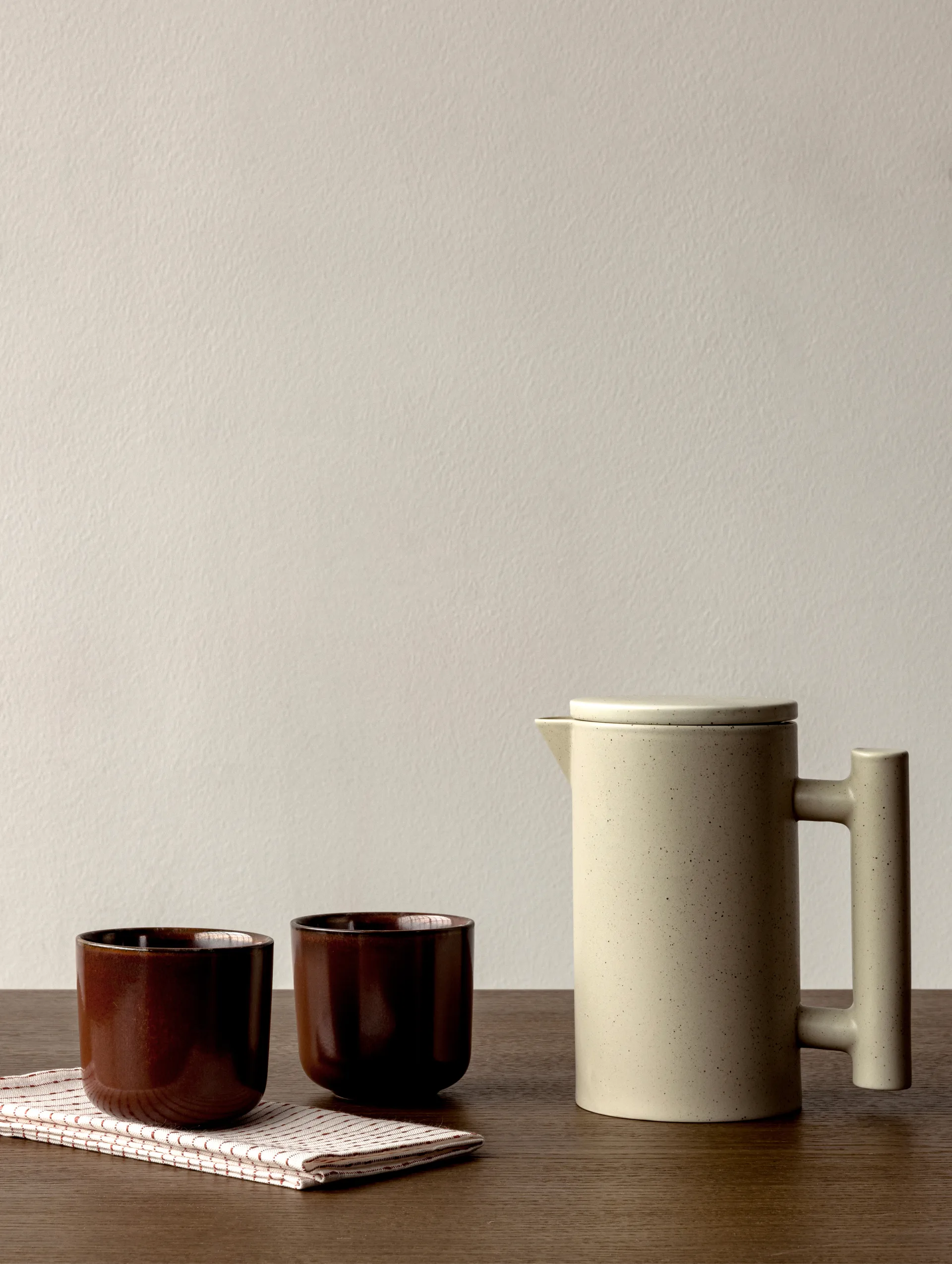 Yana coffee ポット 1 L, Grey glazed Audo Copenhagen | オドー・コペンハーゲン