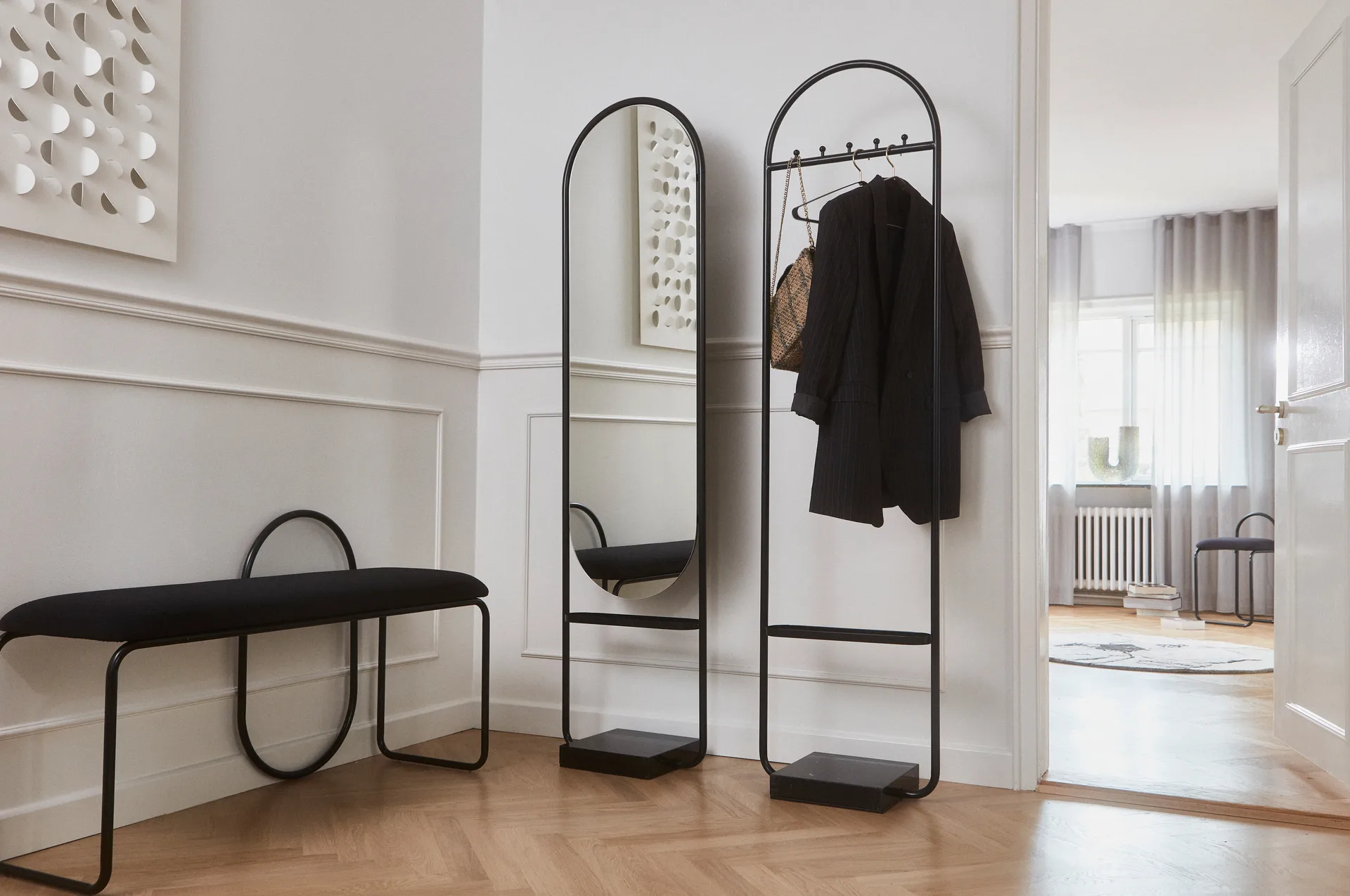 Angui ベンチ bouclé, Anthracite AYTM | アイテム