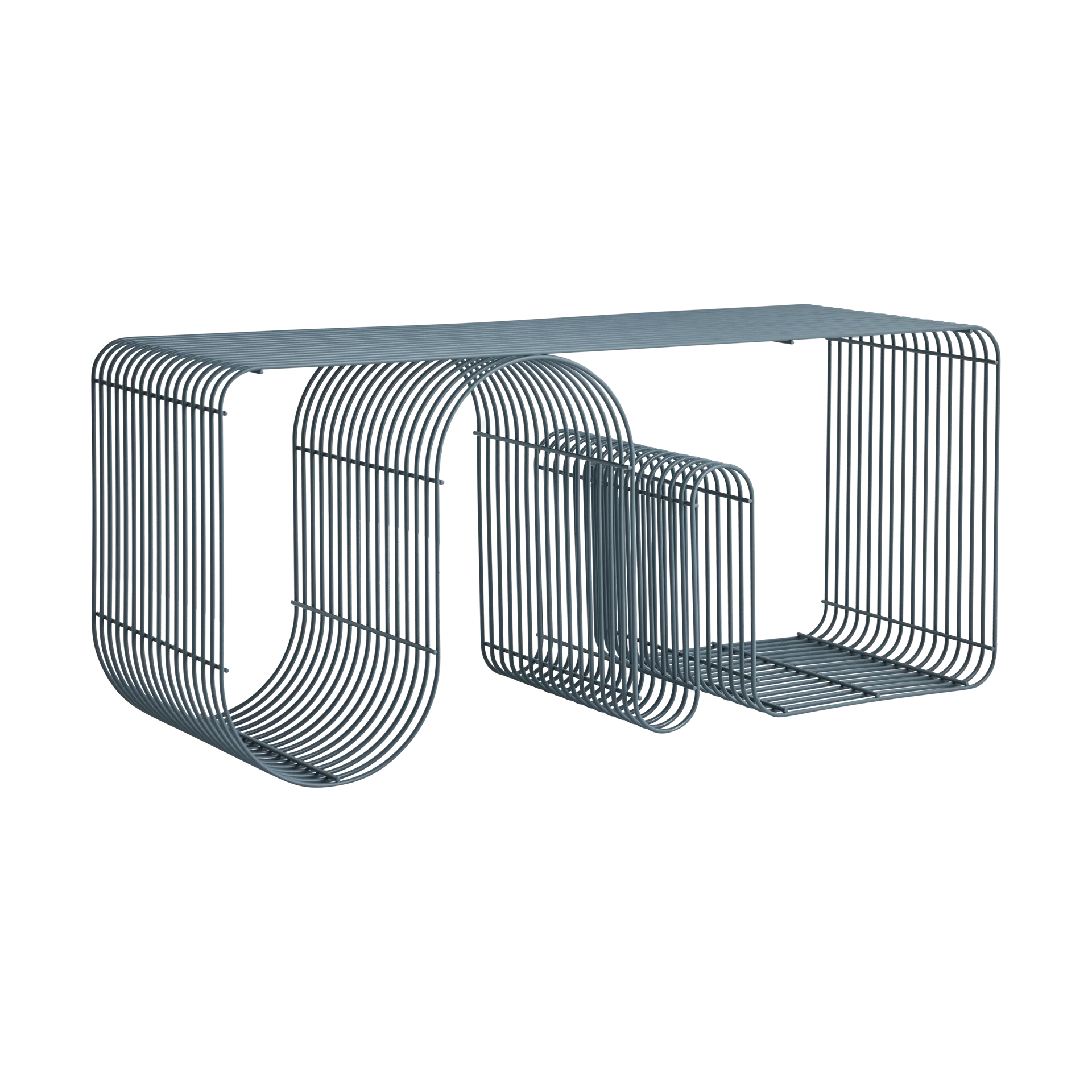 Curva シートベンチ 100 cm, Dusty blue AYTM | アイテム