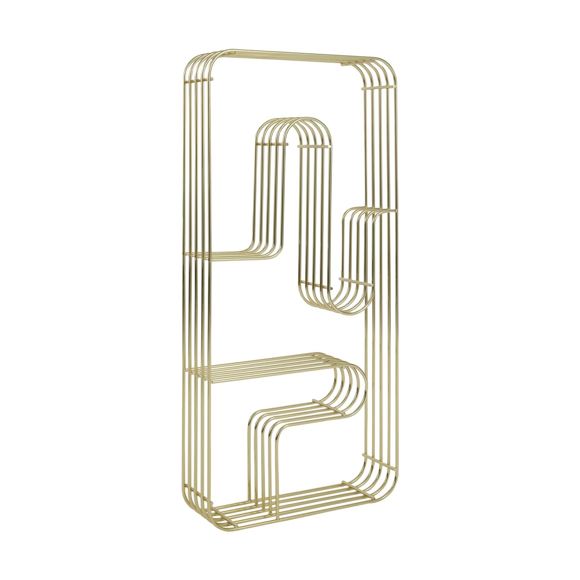 Curva ウォールシェルフ レクタングル 32.9x70.5 cm, Gold AYTM | アイテム