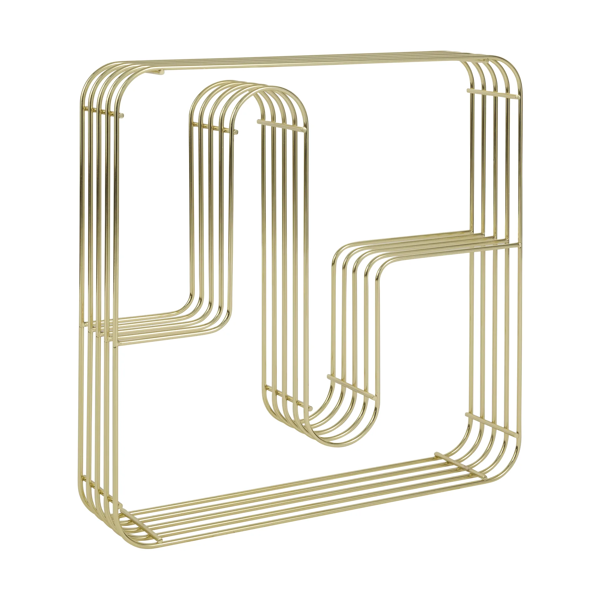 Curva ウォールシェルフ スクエア 45.5x45.5 cm, Gold AYTM | アイテム