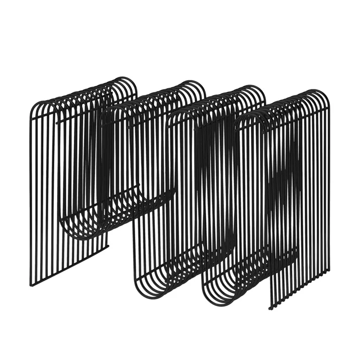 Curva ニュースペーパースタンド H40 cm - Black - AYTM | アイテム