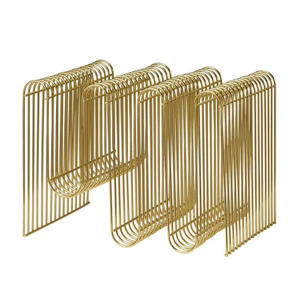 Curva ニュースペーパースタンド H40 cm, Brass AYTM | アイテム