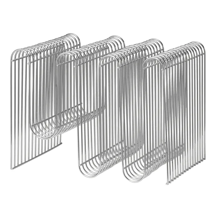 Curva ニュースペーパースタンド H40 cm - Silver - AYTM | アイテム