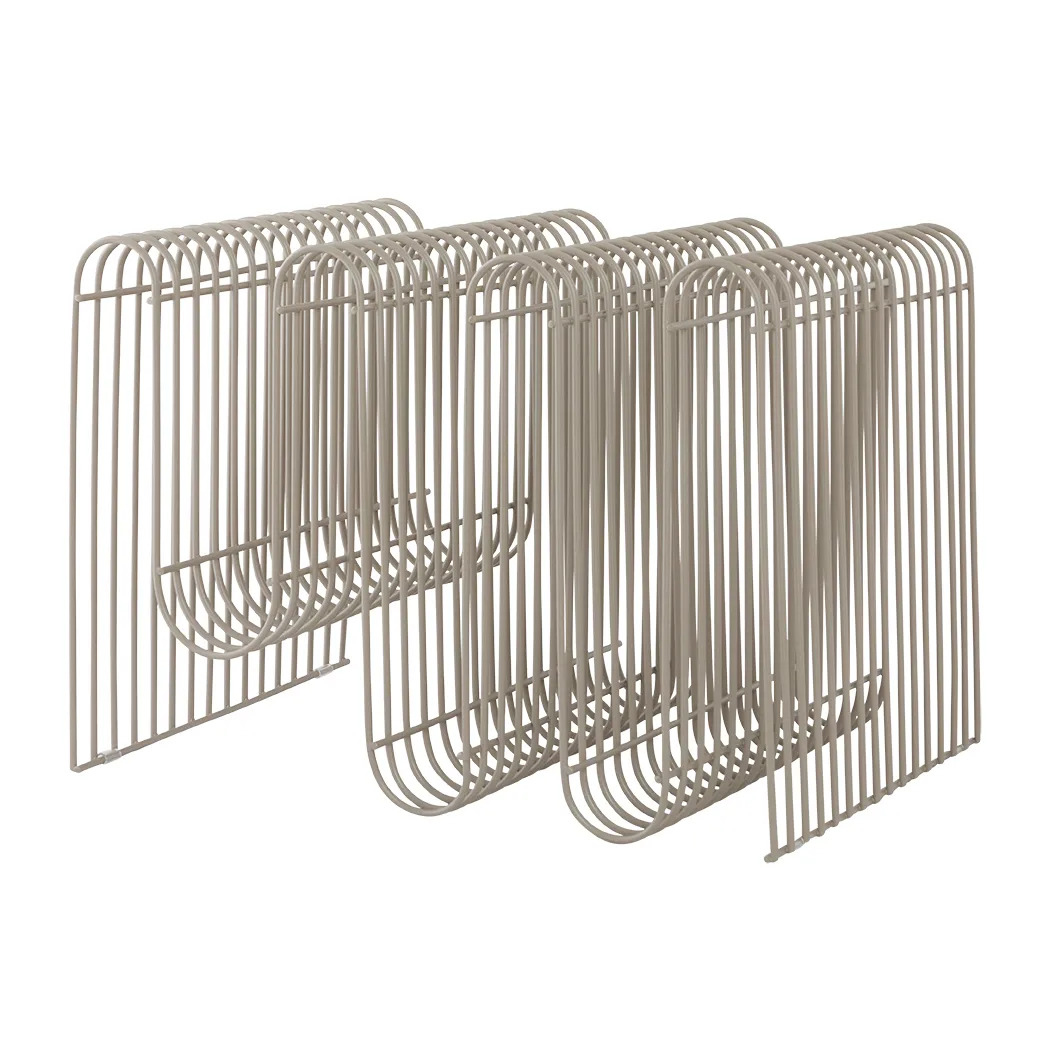 Curva ニュースペーパースタンド H40 cm, Taupe AYTM | アイテム