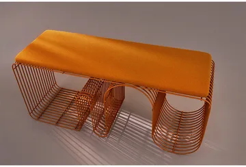Curva ベンチ L100 cm - Amber - AYTM | アイテム