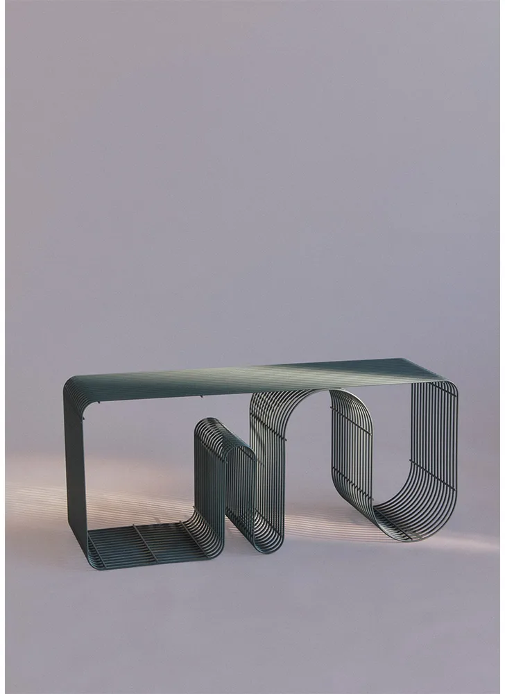 Curva ベンチ L100 cm, Dusty Blue AYTM | アイテム