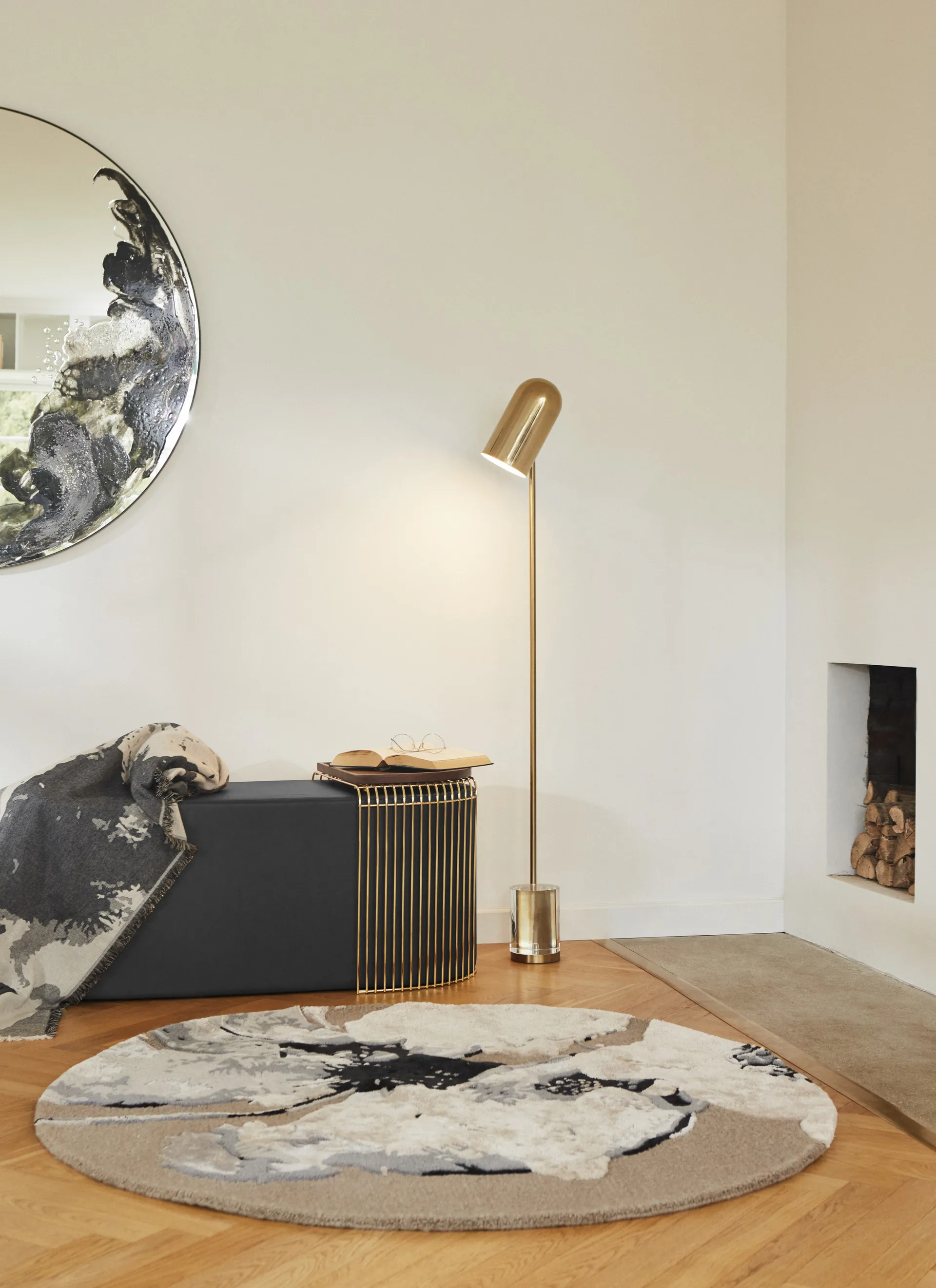 Floreo ラグ  Ø200 cm, White-grey AYTM | アイテム