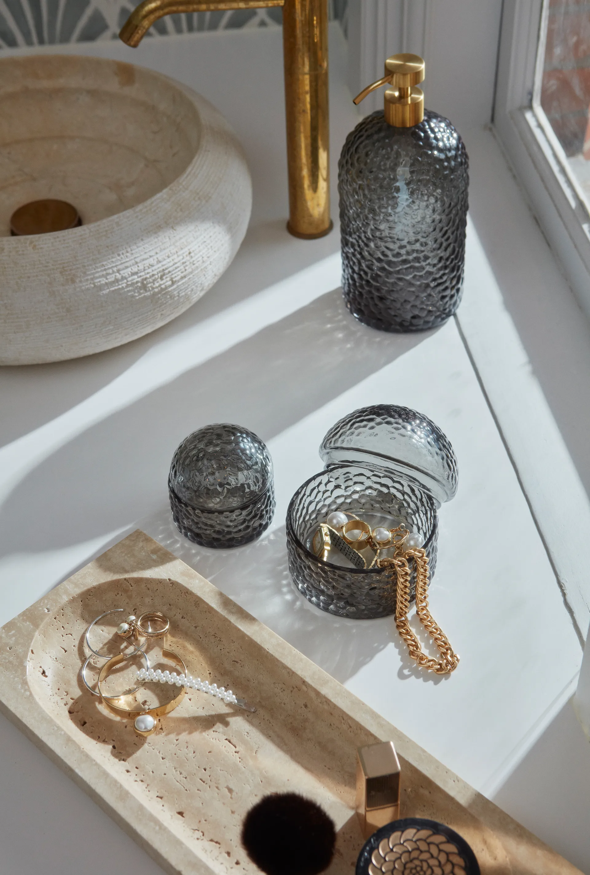 Regina ソーサー travertine, 16x40 cm AYTM | アイテム