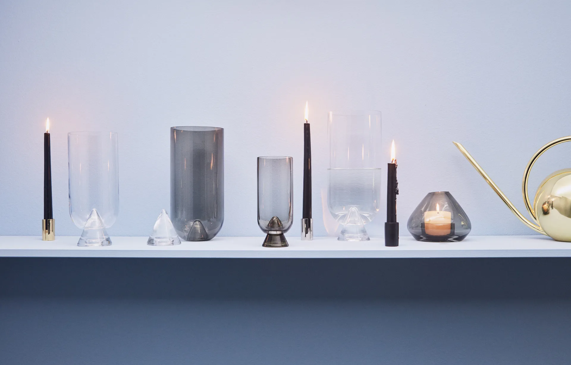 Sol キャンドルスティック 5 cm, Black AYTM | アイテム