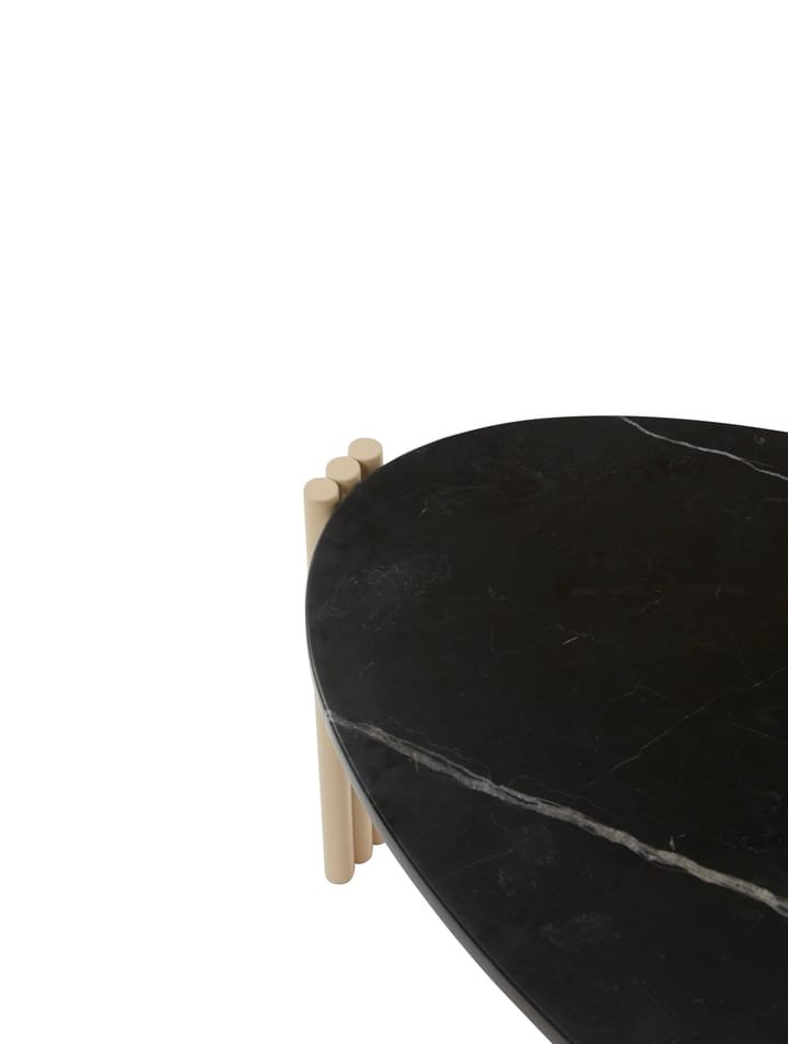 Tribus コーヒーテーブル オーバル 92.4 x 47.6 x 35 cm - Light Sand-black - AYTM | アイテム