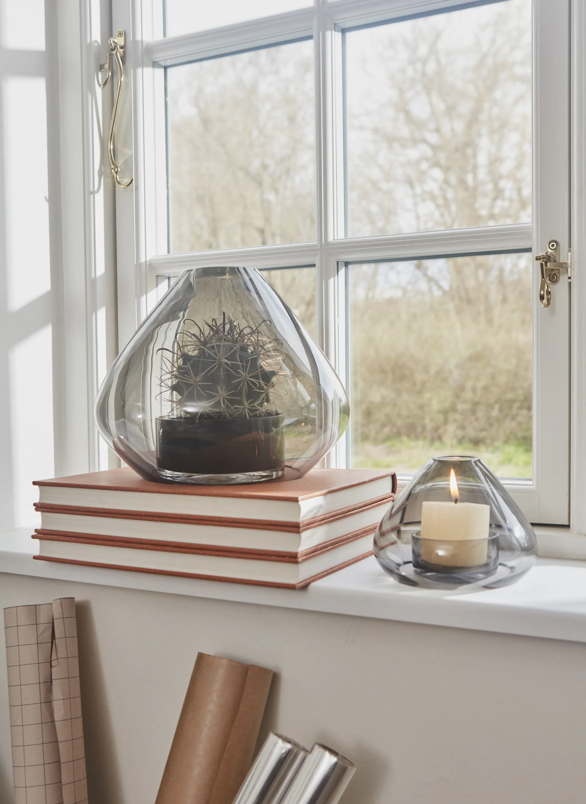 Uno ランタン-花瓶 12 cm, Black AYTM | アイテム