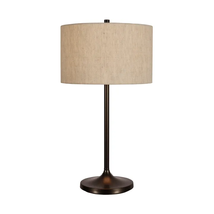 Soft テーブルランプ - Linen natural-metallic bronze, Ø34x64 cm - Belid | ベリッド