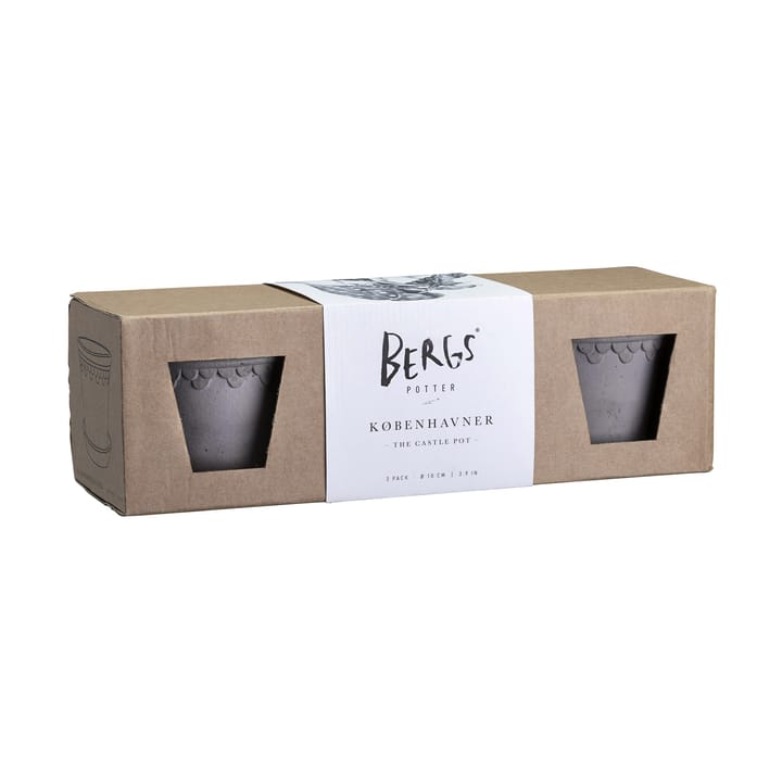 Copenhagen 鉢 Ø10 cm 3個 - Grey - Bergs Potter | バーグスポッター