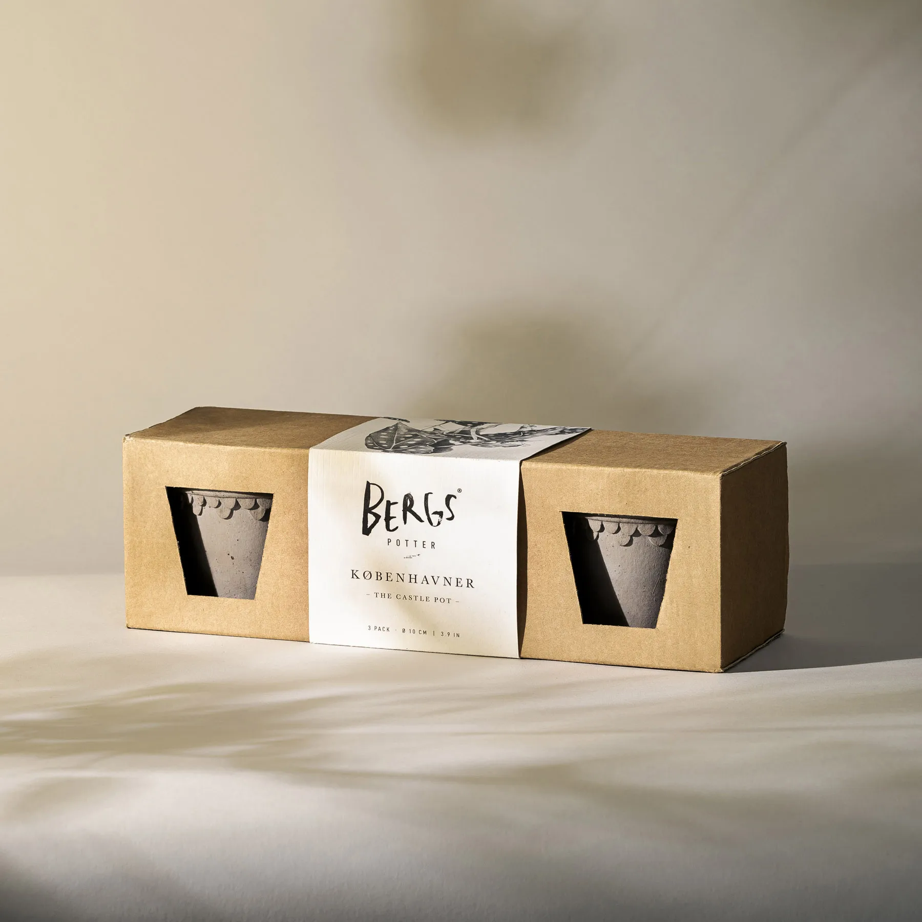 Copenhagen 鉢 Ø10 cm 3個, Grey Bergs Potter | バーグスポッター