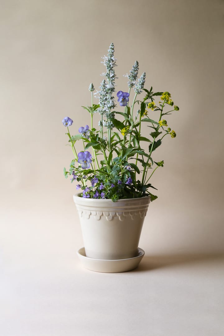 Copenhagen 植木鉢 グレーズ 10 cm, Sand stone Bergs Potter | バーグスポッター