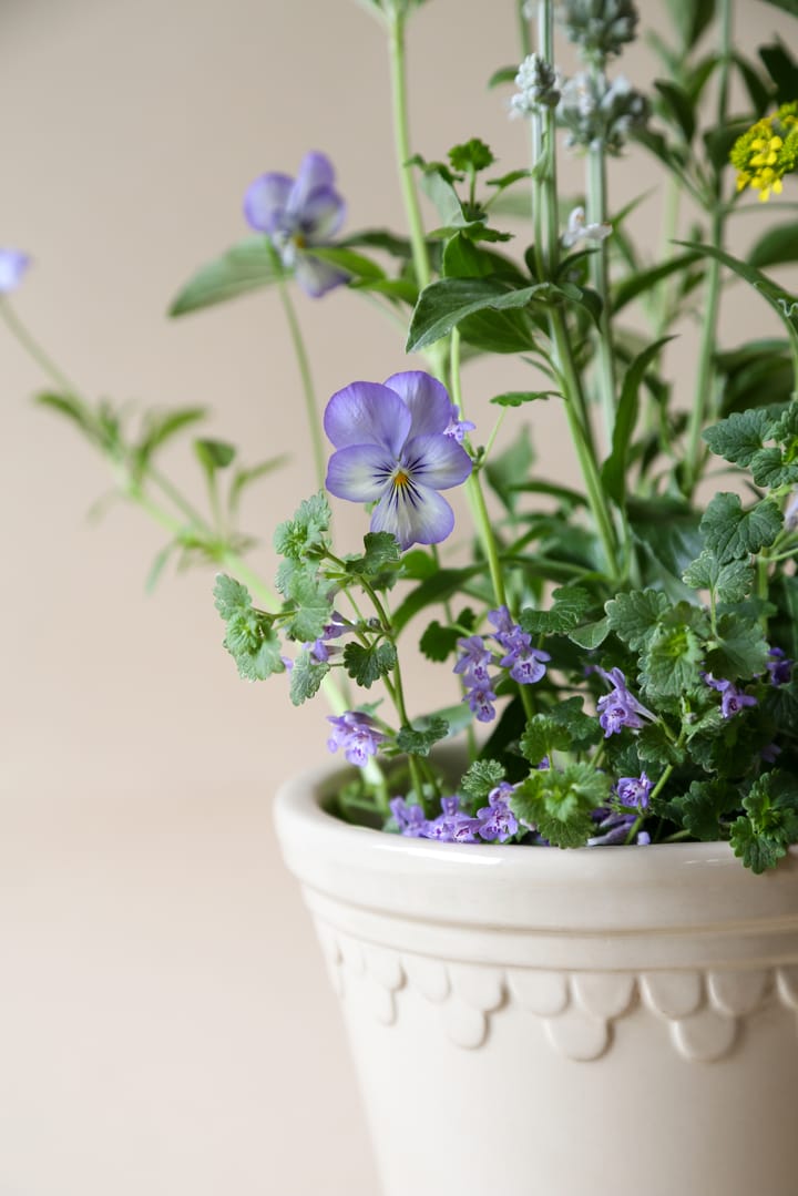 Copenhagen 植木鉢 グレーズ 14 cm, Sand stone Bergs Potter | バーグスポッター