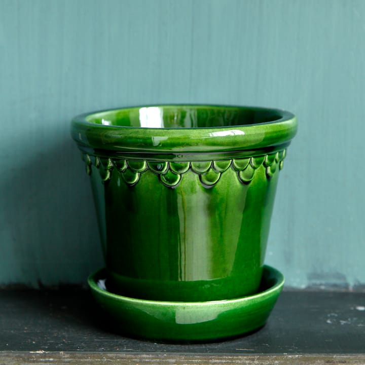 Copenhagen 植木鉢 グレーズ 16 cm, Green Bergs Potter | バーグスポッター