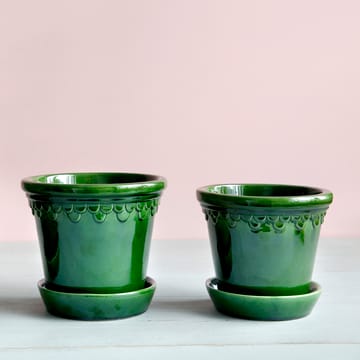 Copenhagen 植木鉢 グレーズ 16 cm - Green - Bergs Potter | バーグスポッター