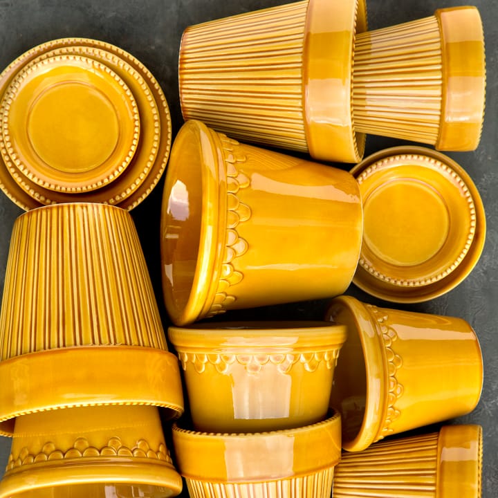 Copenhagen 植木鉢 グレーズ 16 cm, Yellow Bergs Potter | バーグスポッター