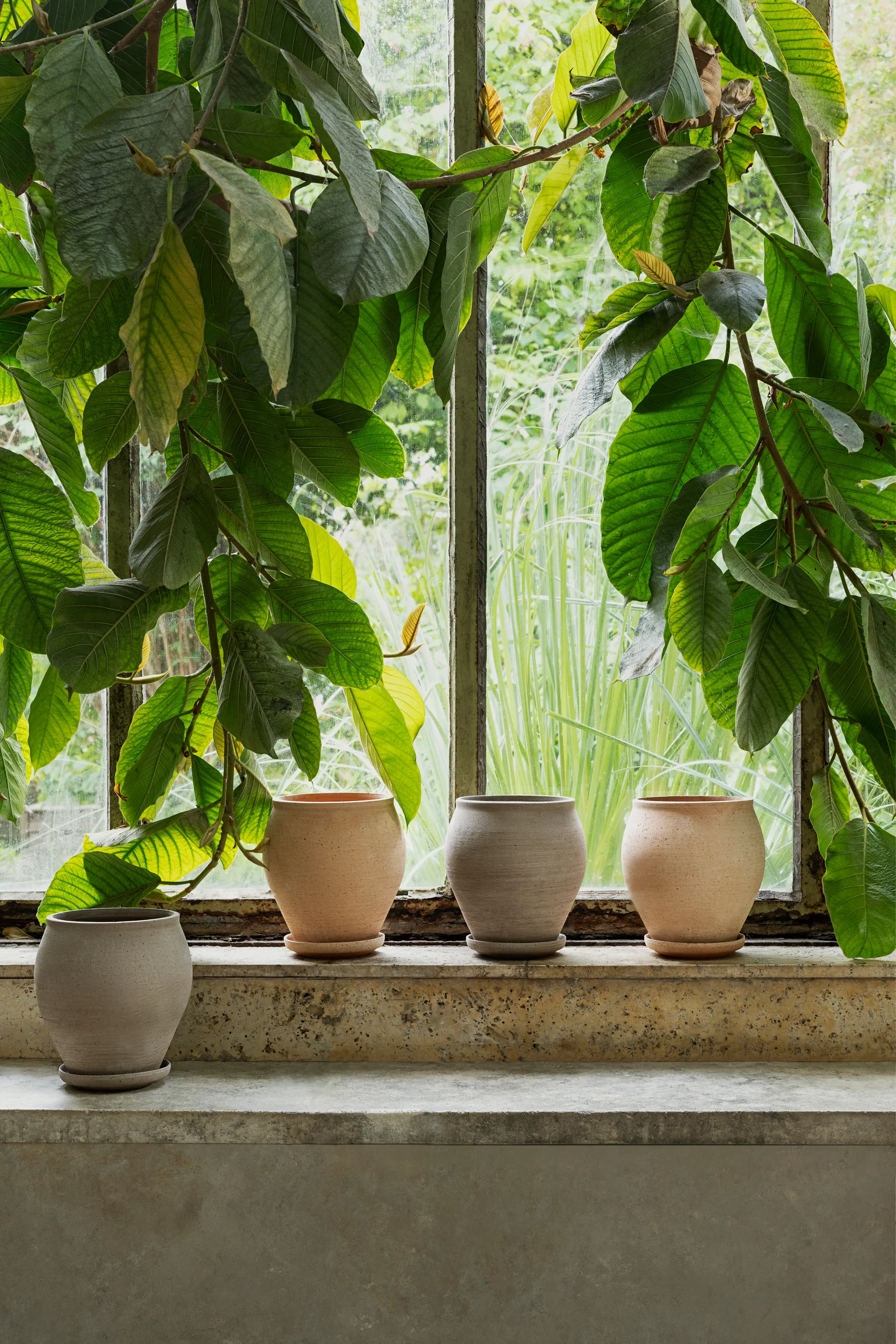 Delphi ポット 受け皿付き 2点セット, Pink, Ø20 cm Bergs Potter | バーグスポッター