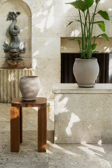 Delphi ポット 受け皿付き - Grey, Ø20 cm - Bergs Potter | バーグスポッター