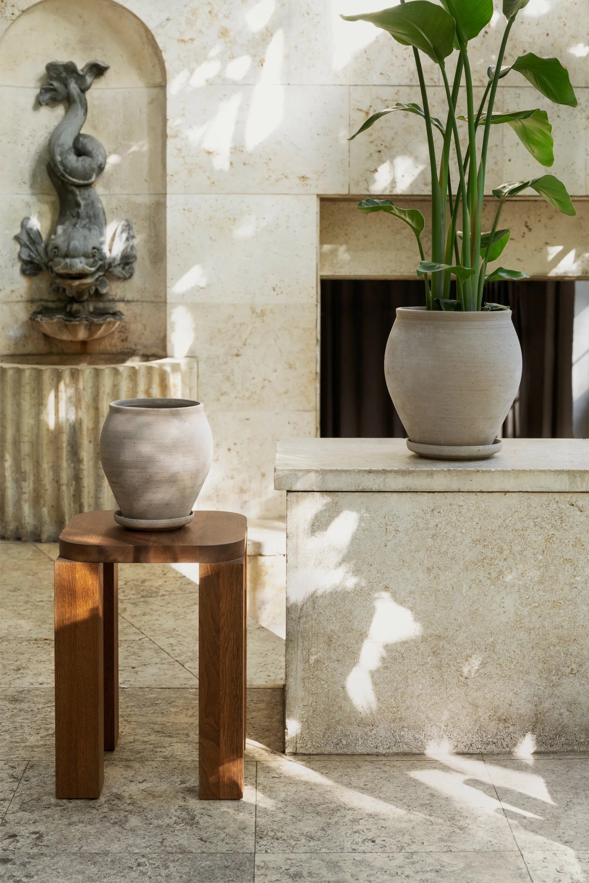 Delphi ポット 受け皿付き, Grey, Ø26 cm Bergs Potter | バーグスポッター