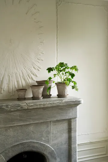 Fleur ポット 受け皿付き - Grey, Ø16 cm - Bergs Potter | バーグスポッター