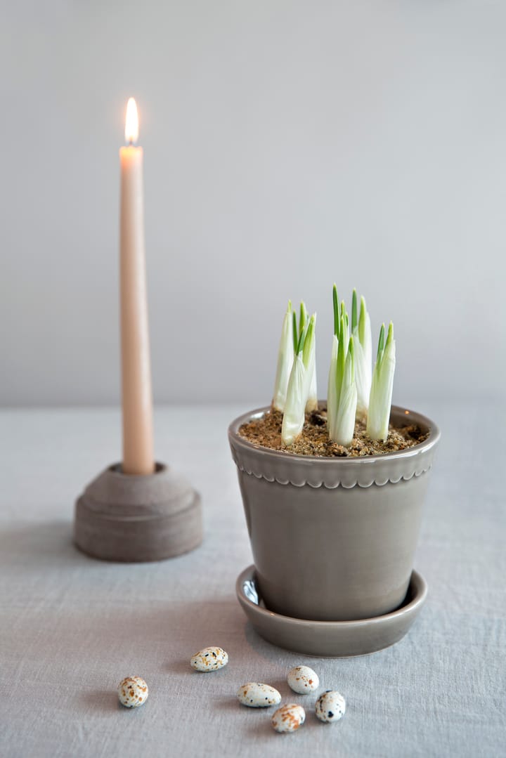 Helena 植木鉢 グレーズ 12 cm, pearl grey Bergs Potter | バーグスポッター