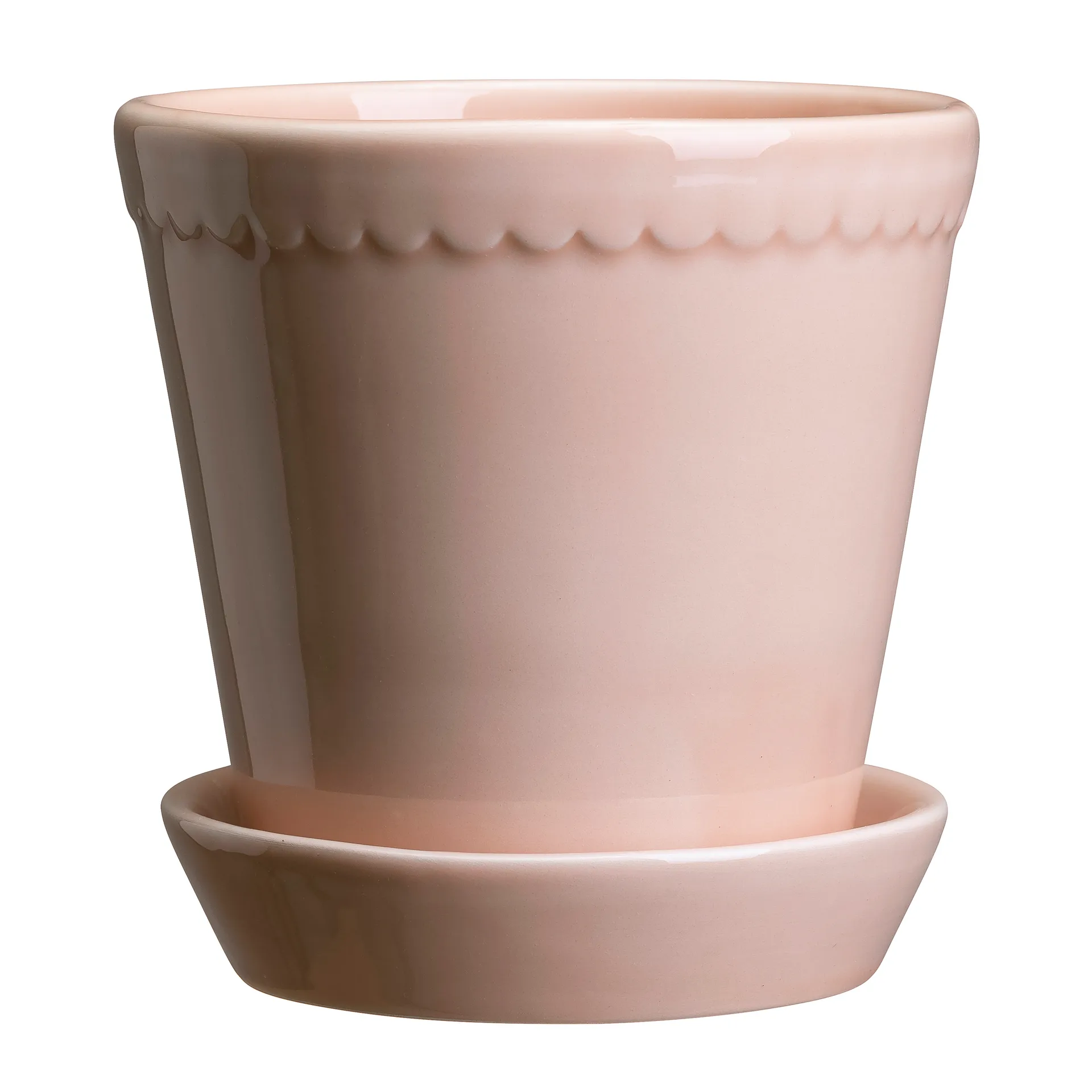 Helena 植木鉢 グレーズ 12 cm, quartz rose Bergs Potter | バーグスポッター