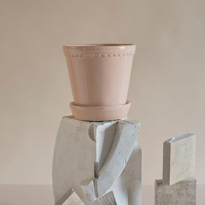 Helena 植木鉢 グレーズ 16 cm, quartz rose Bergs Potter | バーグスポッター
