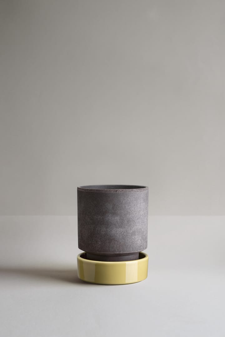 Hoff ポット, Ø14 cm, Raw Grey-Pale Yellow Bergs Potter | バーグスポッター