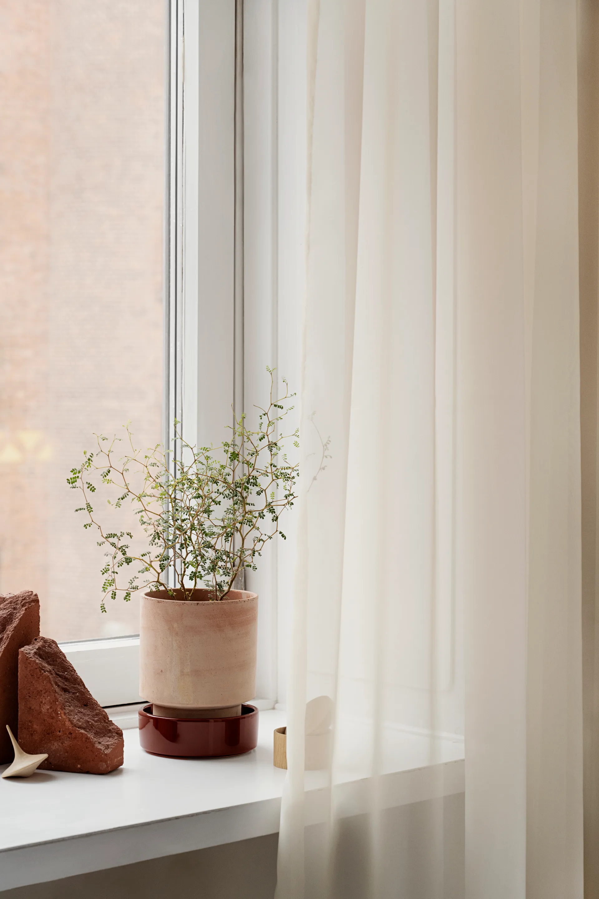 Hoff ポット, Ø14 cm, Raw Rosa-Deep Burgundy Bergs Potter | バーグスポッター