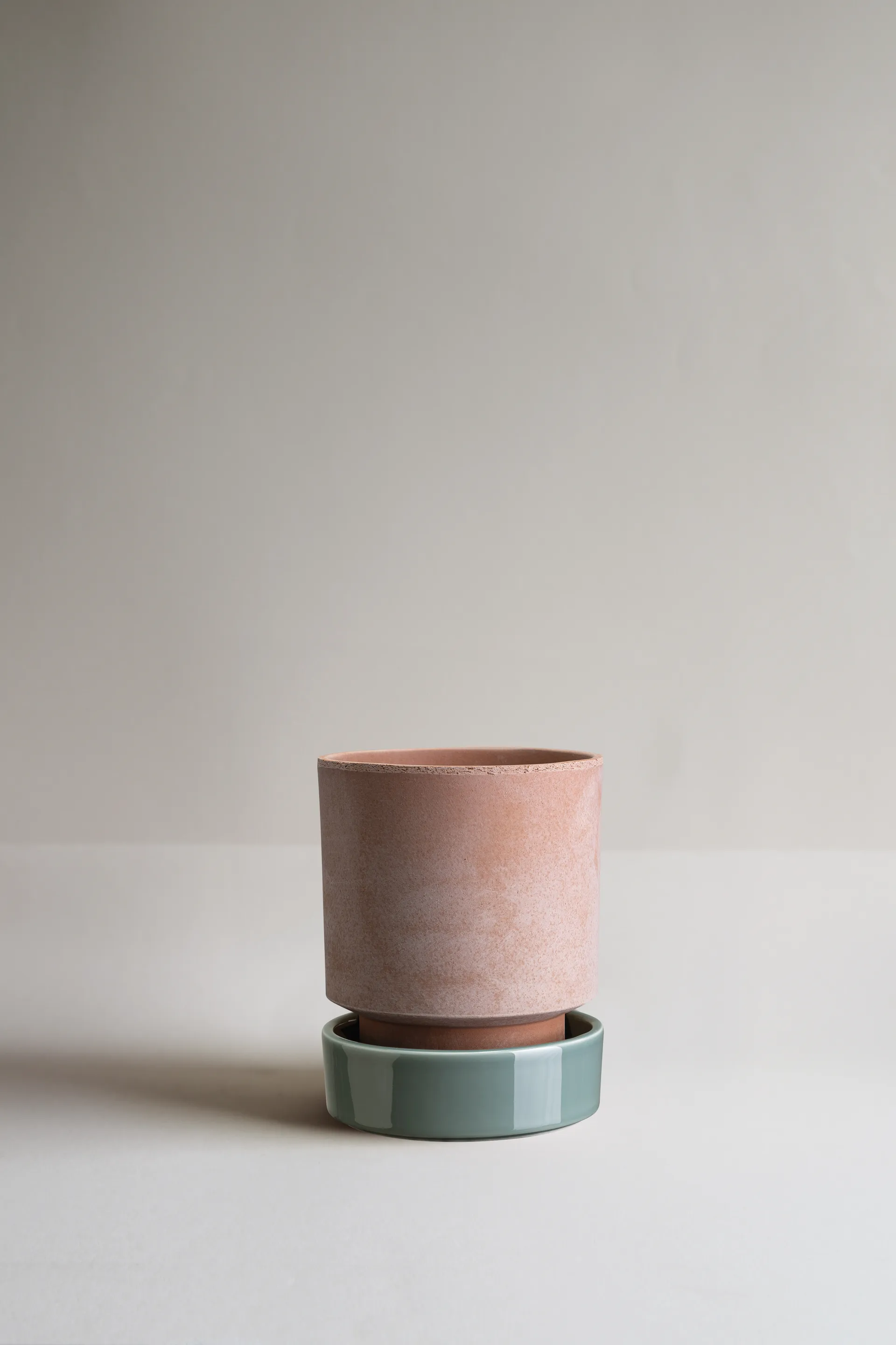 Hoff 植木鉢, Ø14 cm, Raw Rosa-Misty Blue (pink-blue) Bergs Potter | バーグスポッター